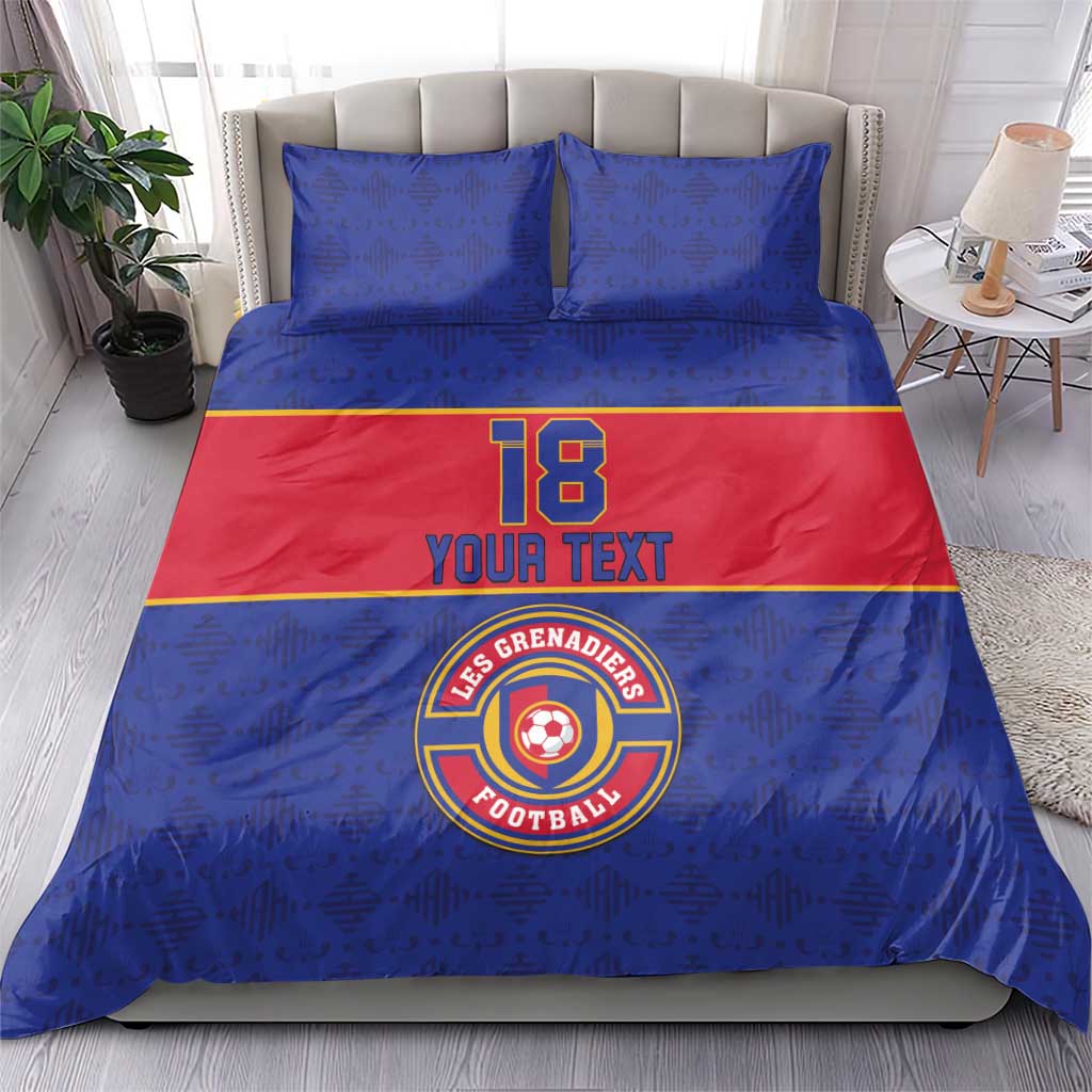 Custom Afro Haiti Football Bedding Set Le Rouge et Bleu Sporty Style - African Pride