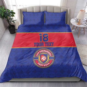 Custom Afro Haiti Football Bedding Set Le Rouge et Bleu Sporty Style - African Pride