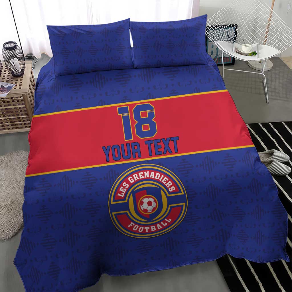 Custom Afro Haiti Football Bedding Set Le Rouge et Bleu Sporty Style - African Pride