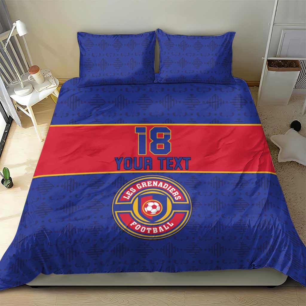 Custom Afro Haiti Football Bedding Set Le Rouge et Bleu Sporty Style - African Pride