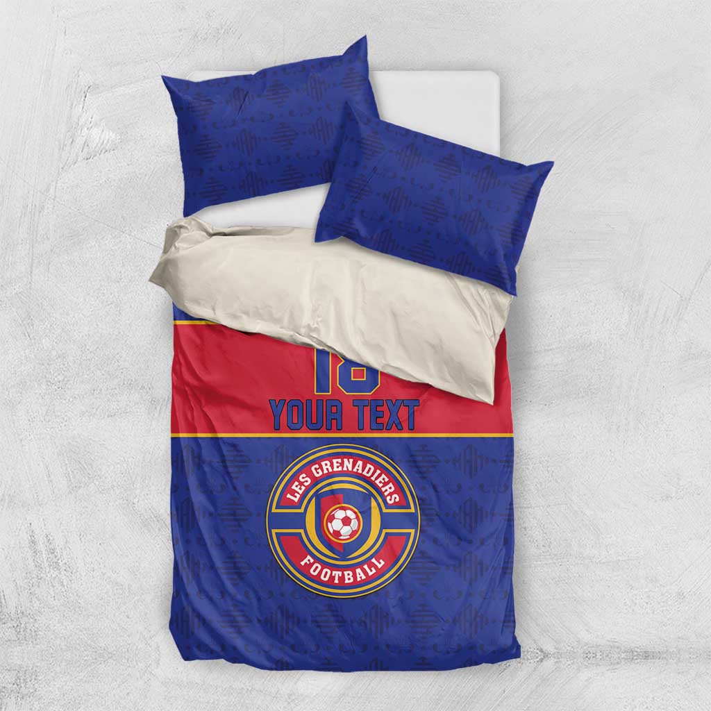 Custom Afro Haiti Football Bedding Set Le Rouge et Bleu Sporty Style - African Pride