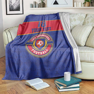 Custom Afro Haiti Football Blanket Le Rouge et Bleu Sporty Style - African Pride