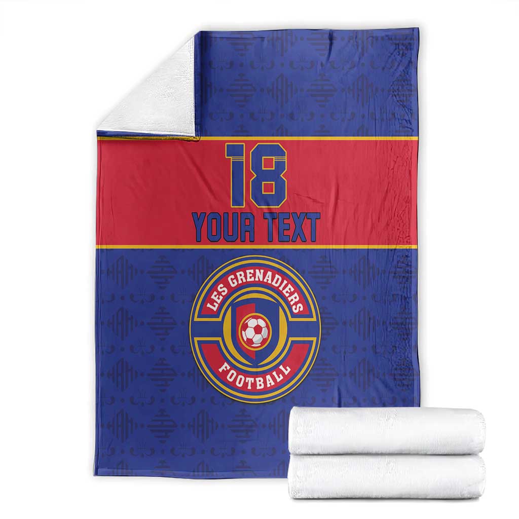 Custom Afro Haiti Football Blanket Le Rouge et Bleu Sporty Style - African Pride