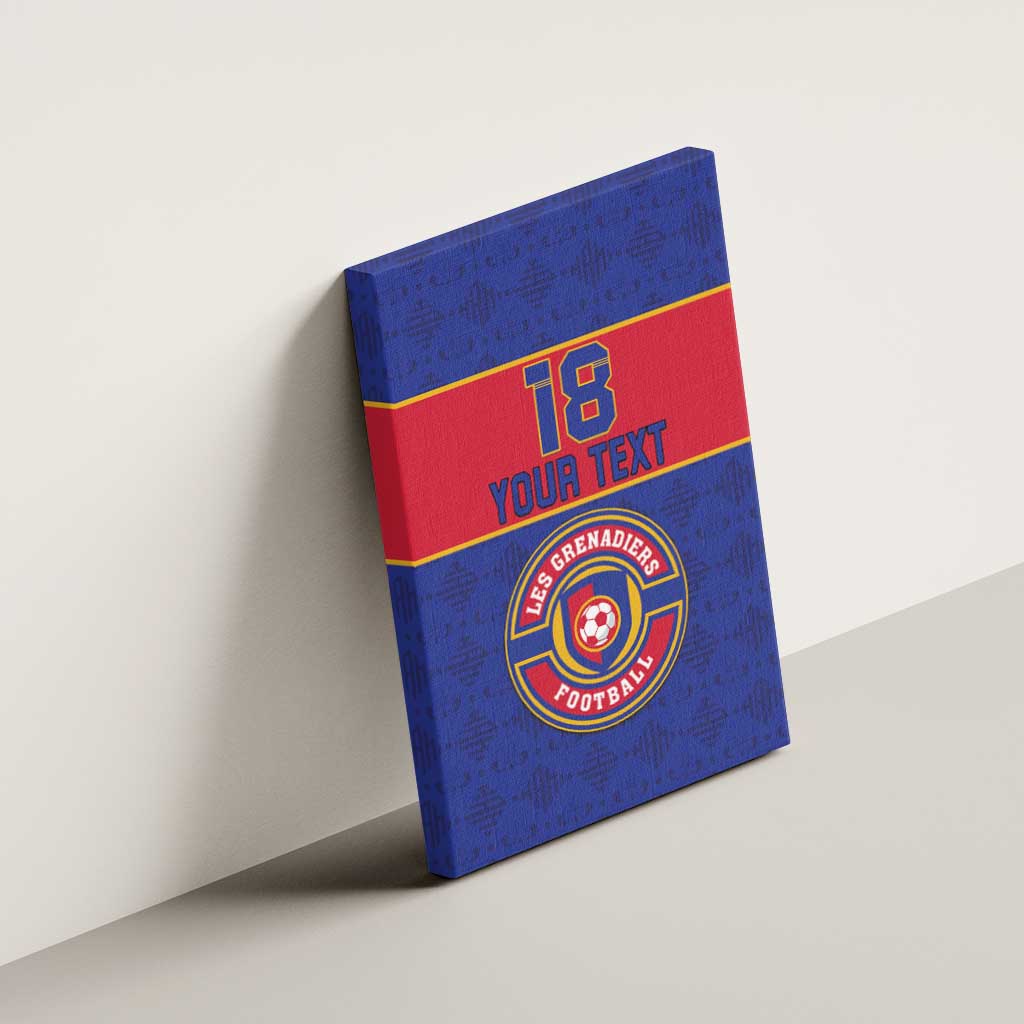 Custom Afro Haiti Football Canvas Wall Art Le Rouge et Bleu Sporty Style - African Pride