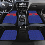 Custom Afro Haiti Football Car Mats Le Rouge et Bleu Sporty Style - African Pride