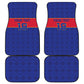 Custom Afro Haiti Football Car Mats Le Rouge et Bleu Sporty Style - African Pride