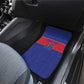 Custom Afro Haiti Football Car Mats Le Rouge et Bleu Sporty Style - African Pride