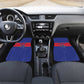 Custom Afro Haiti Football Car Mats Le Rouge et Bleu Sporty Style - African Pride