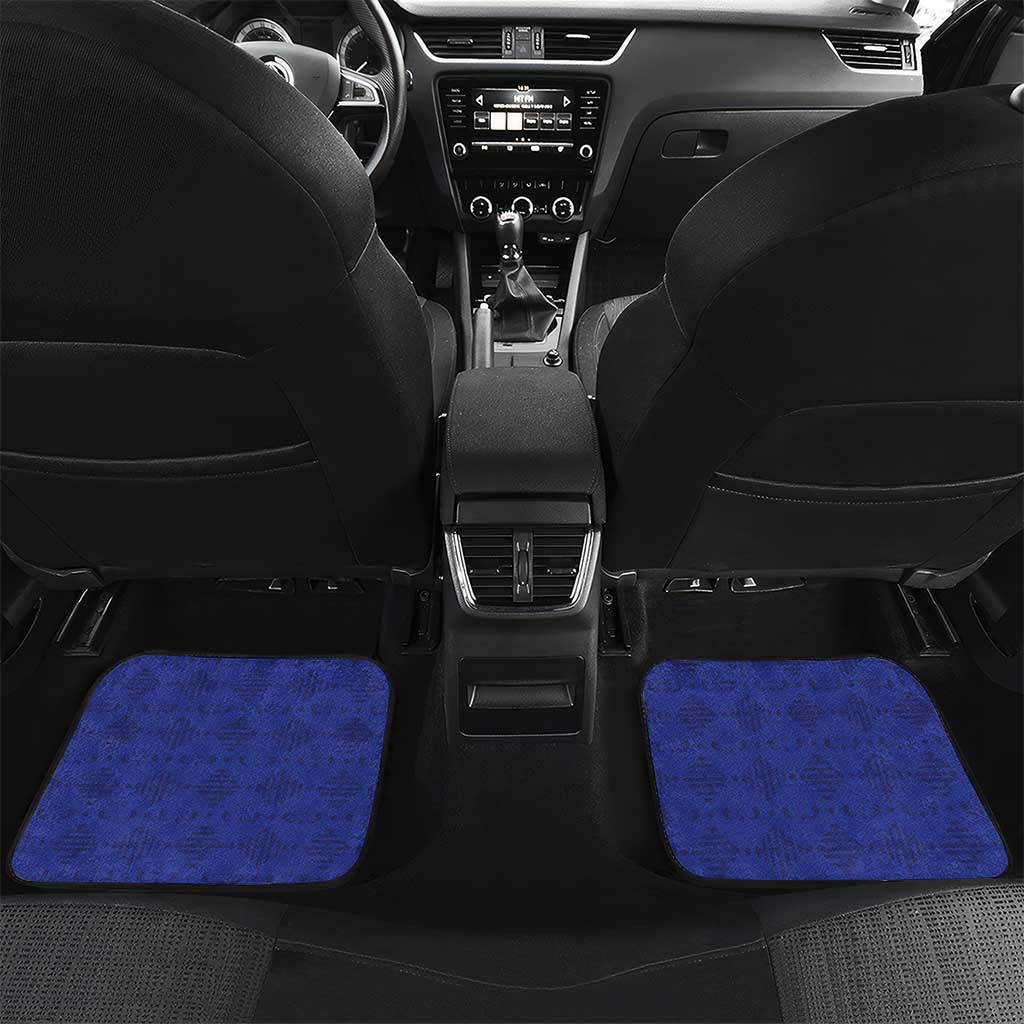Custom Afro Haiti Football Car Mats Le Rouge et Bleu Sporty Style - African Pride