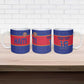 Custom Afro Haiti Football Ceramic Mug Le Rouge et Bleu Sporty Style