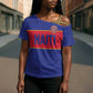 Custom Afro Haiti Football Cross Shoulder Shirt Le Rouge et Bleu Sporty Style
