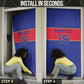 Custom Afro Haiti Football Door Cover Le Rouge et Bleu Sporty Style