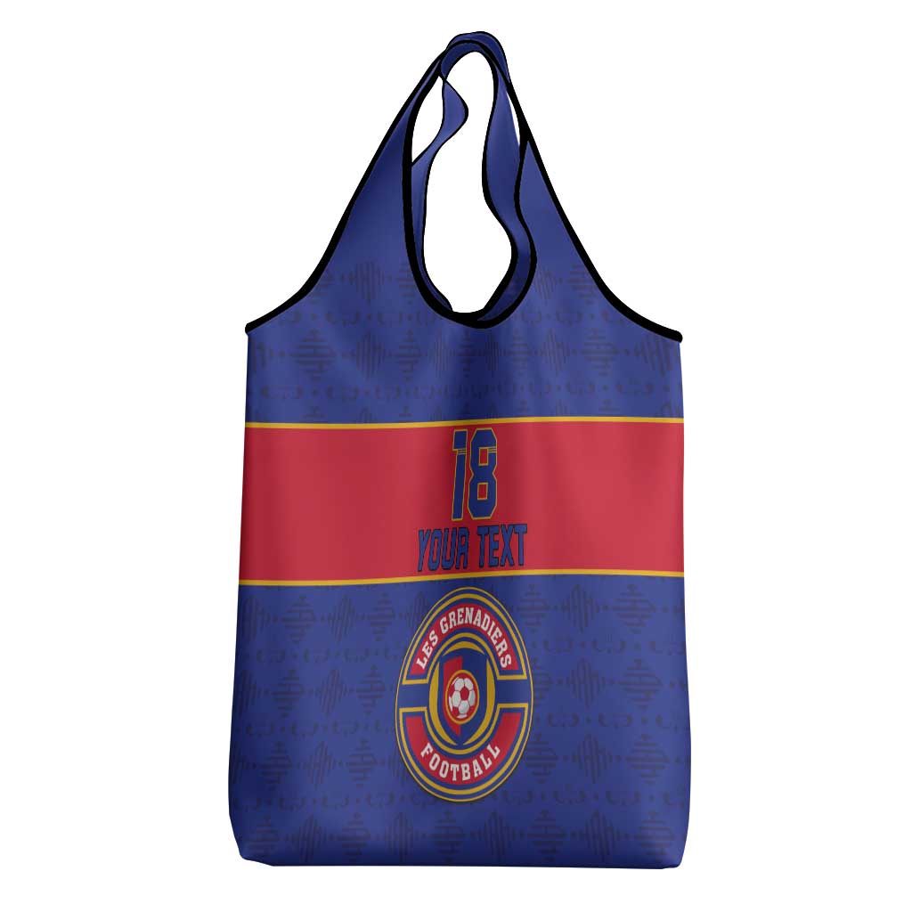 Custom Afro Haiti Football Grocery Bag Le Rouge et Bleu Sporty Style - African Pride