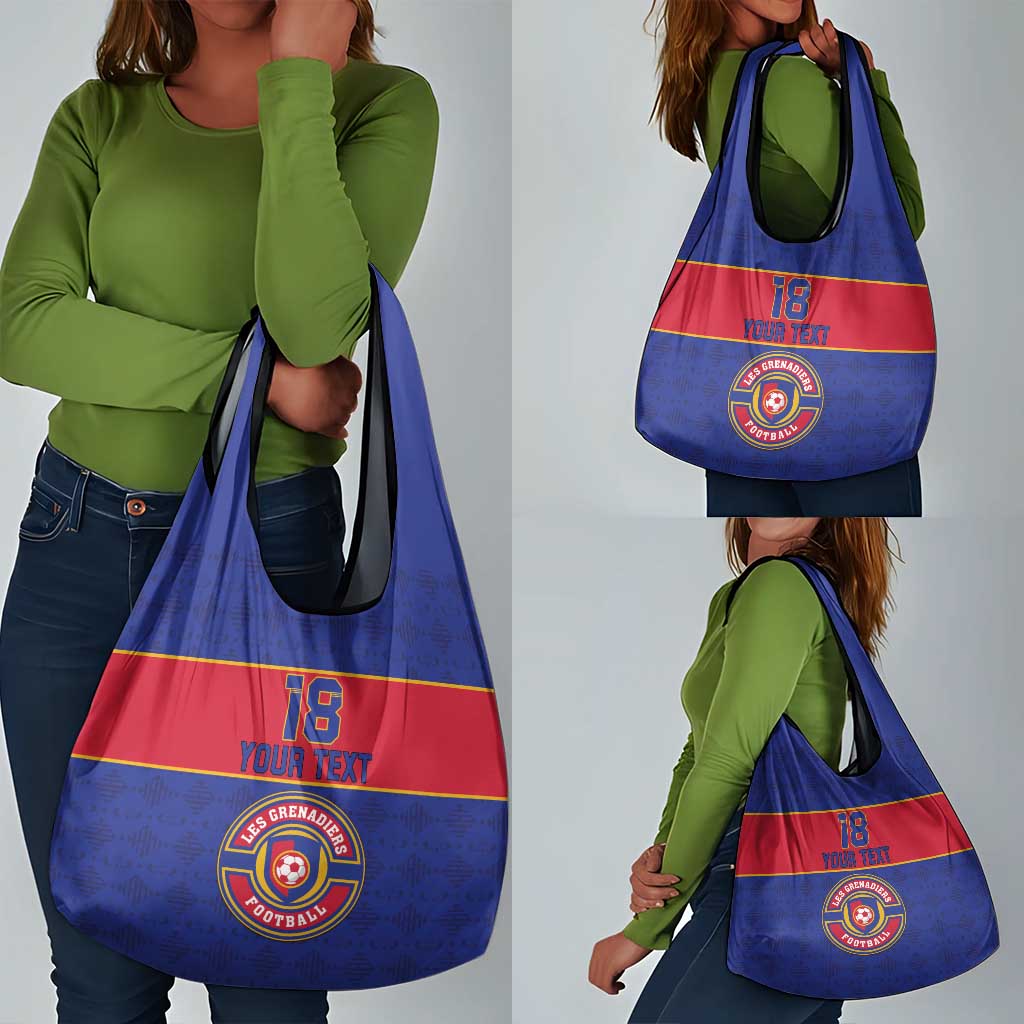 Custom Afro Haiti Football Grocery Bag Le Rouge et Bleu Sporty Style - African Pride