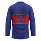 Custom Afro Haiti Football Hockey Jersey Le Rouge et Bleu Sporty Style