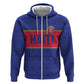 Custom Afro Haiti Football Hoodie Le Rouge et Bleu Sporty Style - African Pride