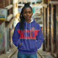 Custom Afro Haiti Football Hoodie Le Rouge et Bleu Sporty Style - African Pride