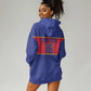 Custom Afro Haiti Football Hoodie Dress Le Rouge et Bleu Sporty Style - African Pride