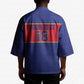 Custom Afro Haiti Football Kimono Le Rouge et Bleu Sporty Style