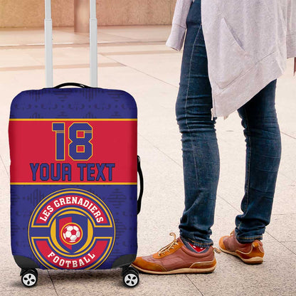 Custom Afro Haiti Football Luggage Cover Le Rouge et Bleu Sporty Style - African Pride
