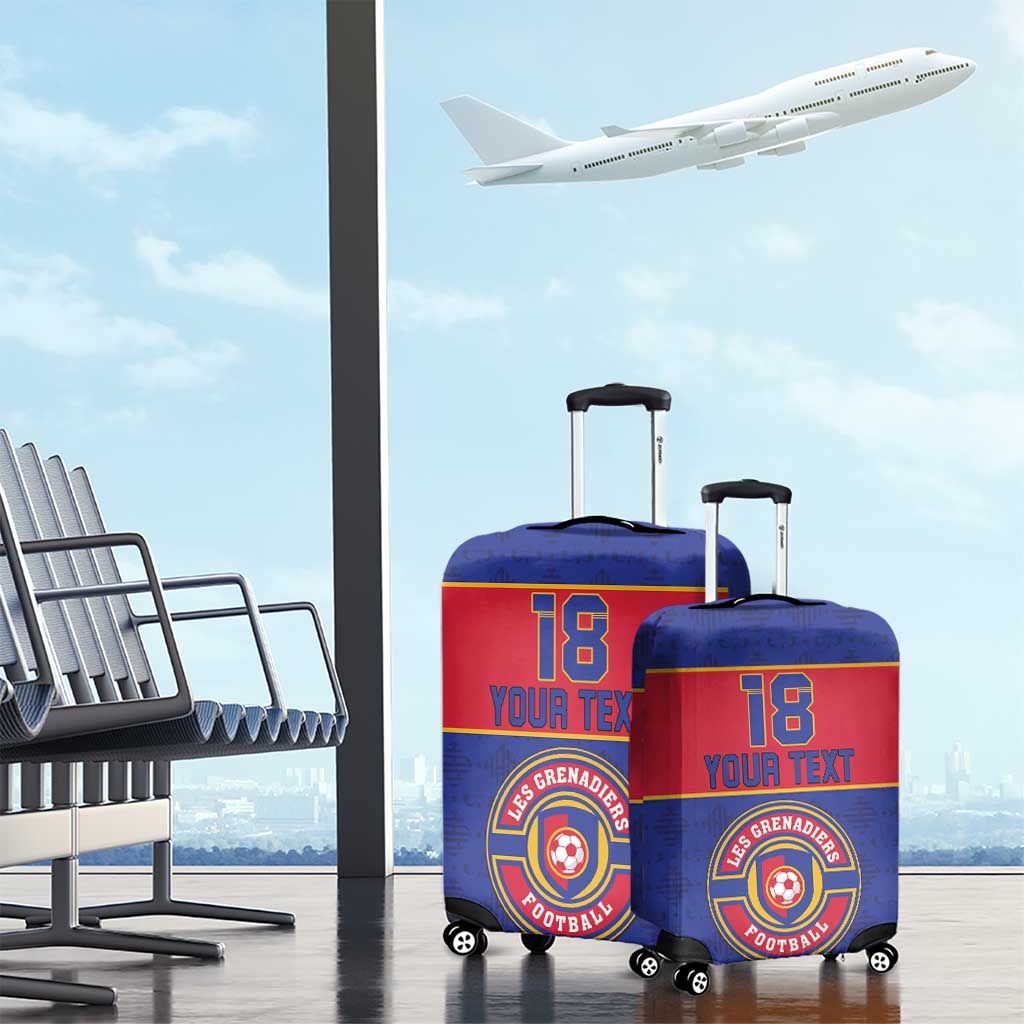 Custom Afro Haiti Football Luggage Cover Le Rouge et Bleu Sporty Style - African Pride