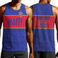 Custom Afro Haiti Football Men Tank Top Le Rouge et Bleu Sporty Style - African Pride
