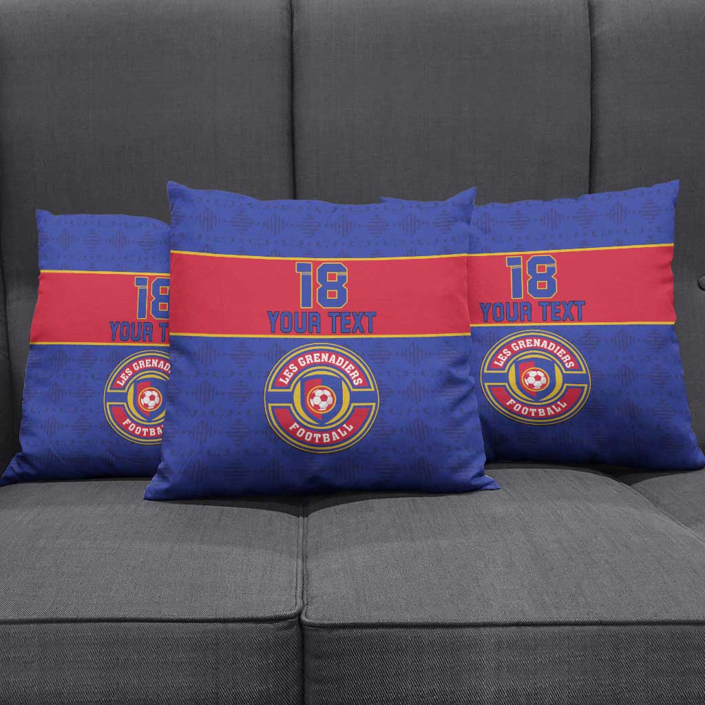 Custom Afro Haiti Football Pillow Cover Le Rouge et Bleu Sporty Style