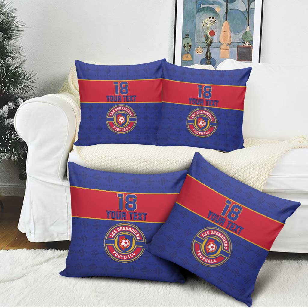 Custom Afro Haiti Football Pillow Cover Le Rouge et Bleu Sporty Style