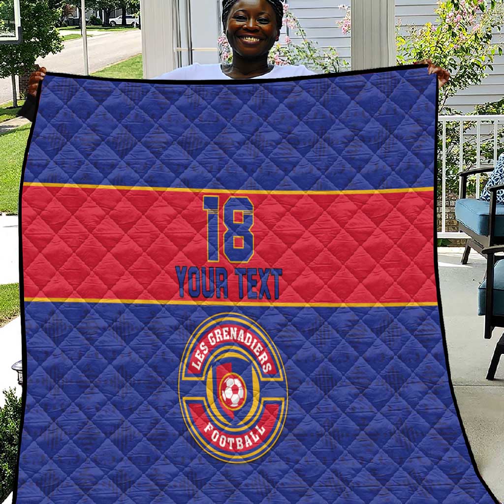 Custom Afro Haiti Football Quilt Le Rouge et Bleu Sporty Style - African Pride