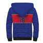 Custom Afro Haiti Football Sherpa Hoodie Le Rouge et Bleu Sporty Style - African Pride