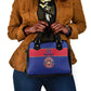Custom Afro Haiti Football Shoulder Handbag Le Rouge et Bleu Sporty Style - African Pride