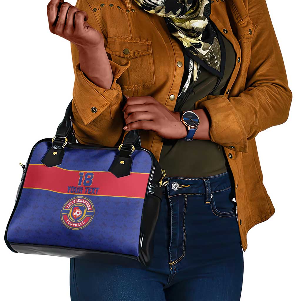Custom Afro Haiti Football Shoulder Handbag Le Rouge et Bleu Sporty Style - African Pride