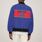 Custom Afro Haiti Football Sleeve Zip Bomber Jacket Le Rouge et Bleu Sporty Style - African Pride
