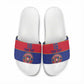 Custom Afro Haiti Football Slide Sandals Le Rouge et Bleu Sporty Style