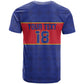 Custom Afro Haiti Football T shirt Le Rouge et Bleu Sporty Style - African Pride