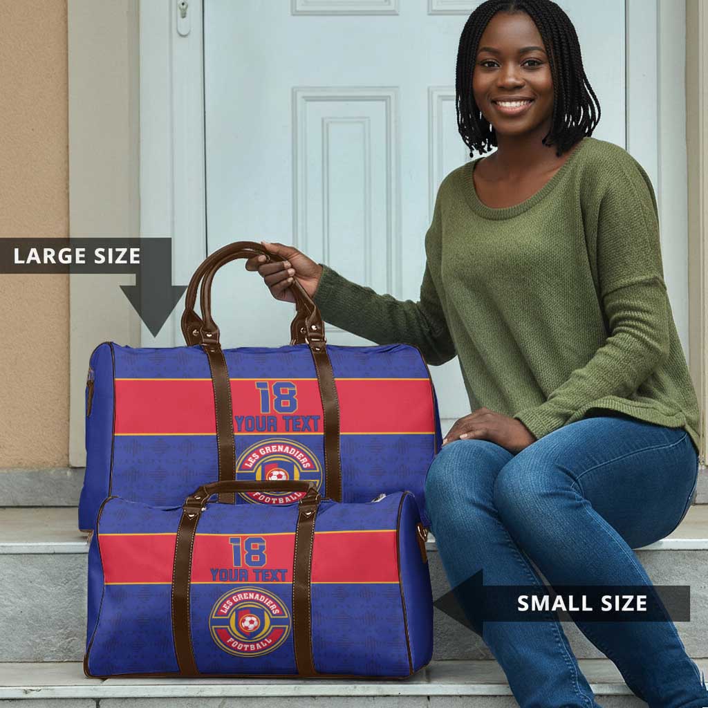 Custom Afro Haiti Football Travel Bag Le Rouge et Bleu Sporty Style