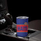 Custom Afro Haiti Football Tumbler Cup Le Rouge et Bleu Sporty Style - African Pride