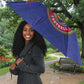 Custom Afro Haiti Football Umbrella Le Rouge et Bleu Sporty Style