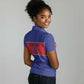 Custom Afro Haiti Football Women Polo Shirt Le Rouge et Bleu Sporty Style - African Pride