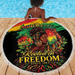 Juneteenth Rooted in Freedom Beach Blanket Black Pride African Queen
