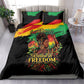 Juneteenth Rooted in Freedom Bedding Set Black Pride African Queen