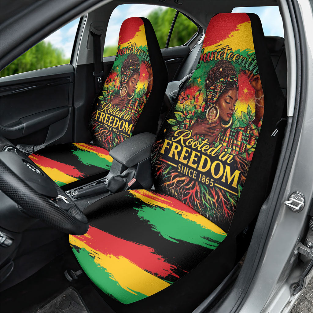 Juneteenth Rooted in Freedom Car Seat Cover Black Pride African Queen