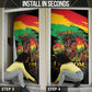 Juneteenth Rooted in Freedom Door Cover Black Pride African Queen