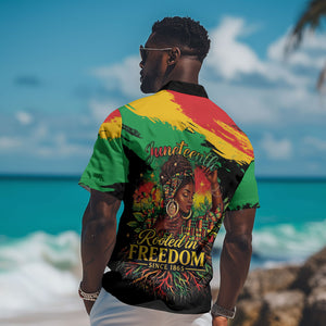 Juneteenth Rooted in Freedom Hawaiian Shirt Black Pride African Queen