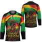 Juneteenth Rooted in Freedom Hockey Jersey Black Pride African Queen
