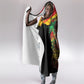 Juneteenth Rooted in Freedom Hooded Blanket Black Pride African Queen