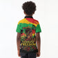 Juneteenth Rooted in Freedom Kid Polo Shirt Black Pride African Queen