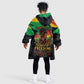 Juneteenth Rooted in Freedom Kid Wearable Blanket Hoodie Black Pride African Queen