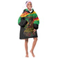 Juneteenth Rooted in Freedom Kid Wearable Blanket Hoodie Black Pride African Queen