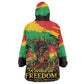 Juneteenth Rooted in Freedom Kid Wearable Blanket Hoodie Black Pride African Queen